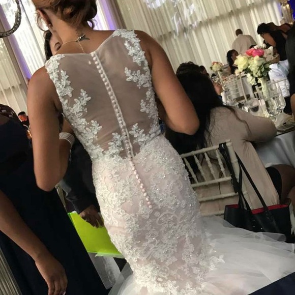 Blush wedding dress - Picture 4 of 4